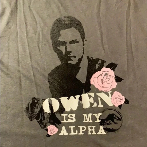 Jurassic Park Pajama Tank Top Owen is my Alpha Green New - Picture 7 of 11